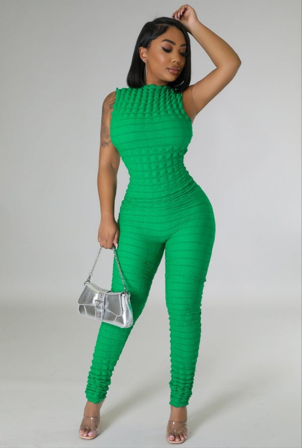 "BUMBLE BEE" JUMPSUIT (GREEN)