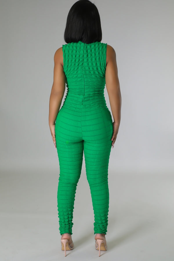 "BUMBLE BEE" JUMPSUIT (GREEN)