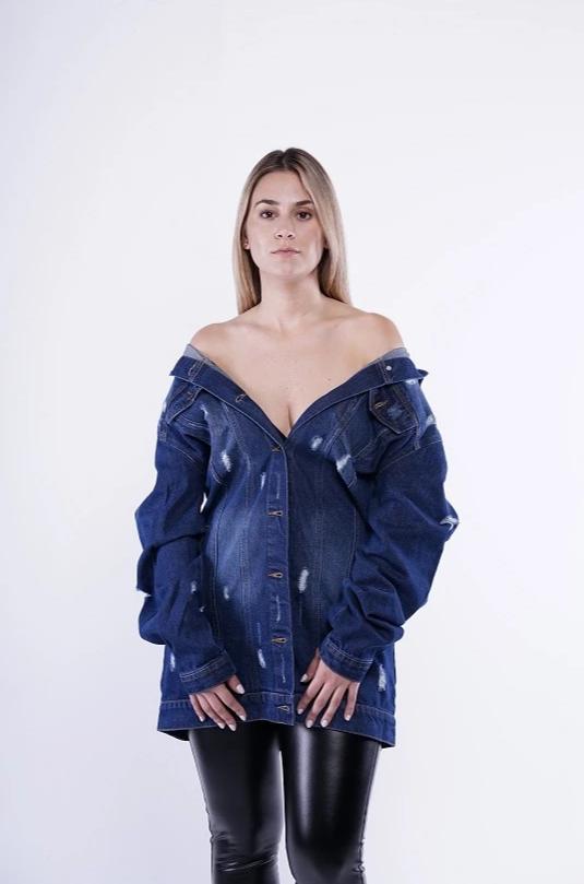 DARK DENIM DUSTER