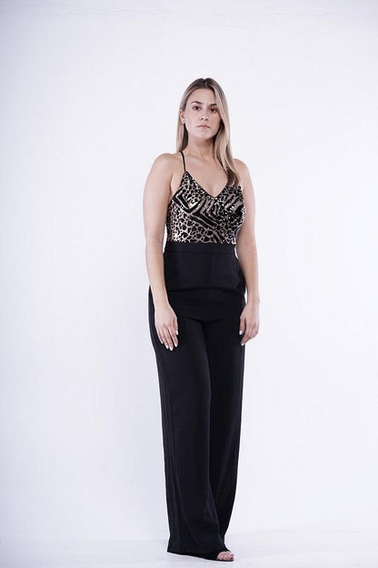 BLACK & GOLD SEQUIN JUMPER