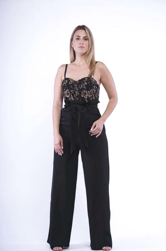 BLACK LACE JUMPER