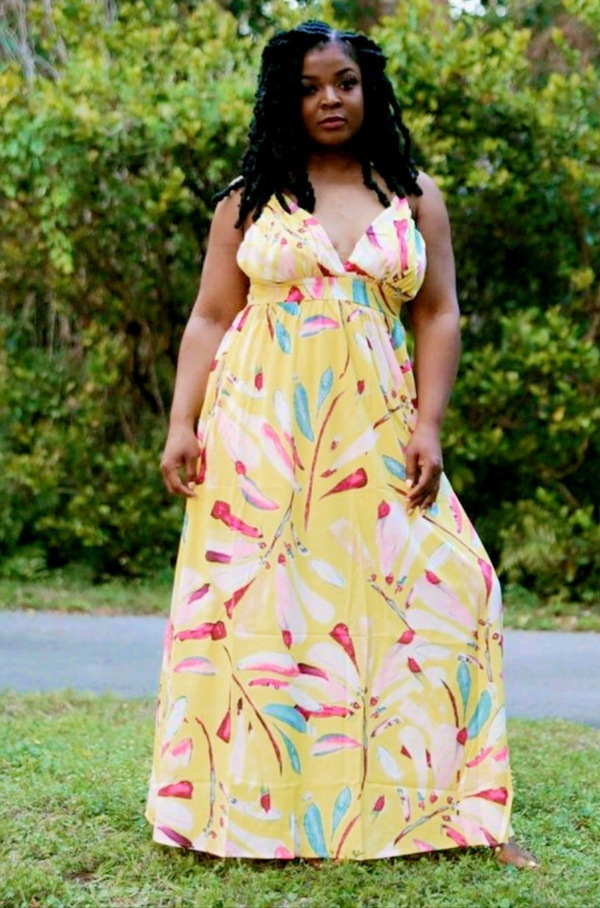 THE "CAICOS" DRESS  (YELLOW)