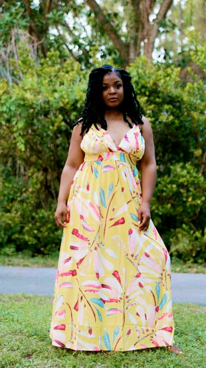 THE "CAICOS" DRESS  (YELLOW)