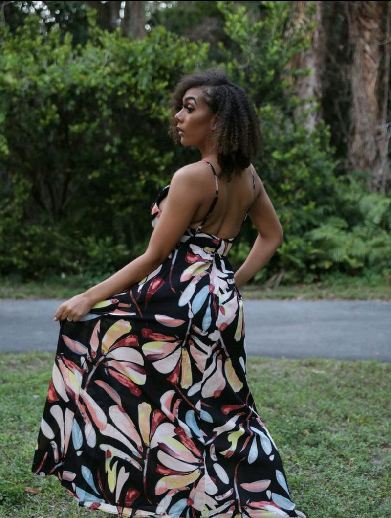 THE "CAICOS" MAXI DRESS  (BLACK)