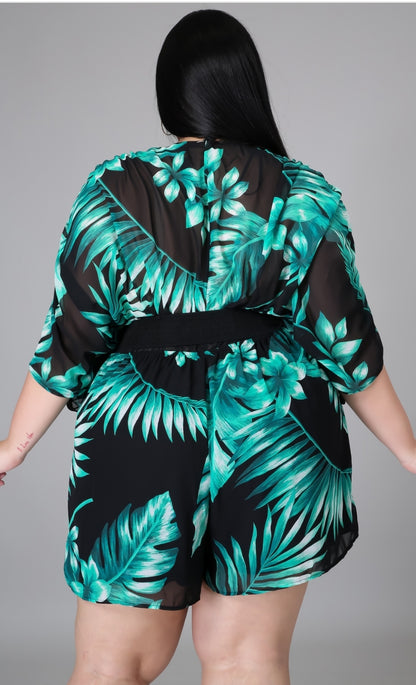 THE "HAWAIIAN GIRL" ROMPER (1X - 3X)