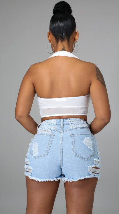 "GIRL NEXT DOOR" SHORTS