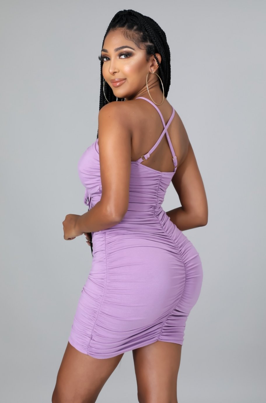 "FEELING MYSELF" DRESS (LAVENDER)