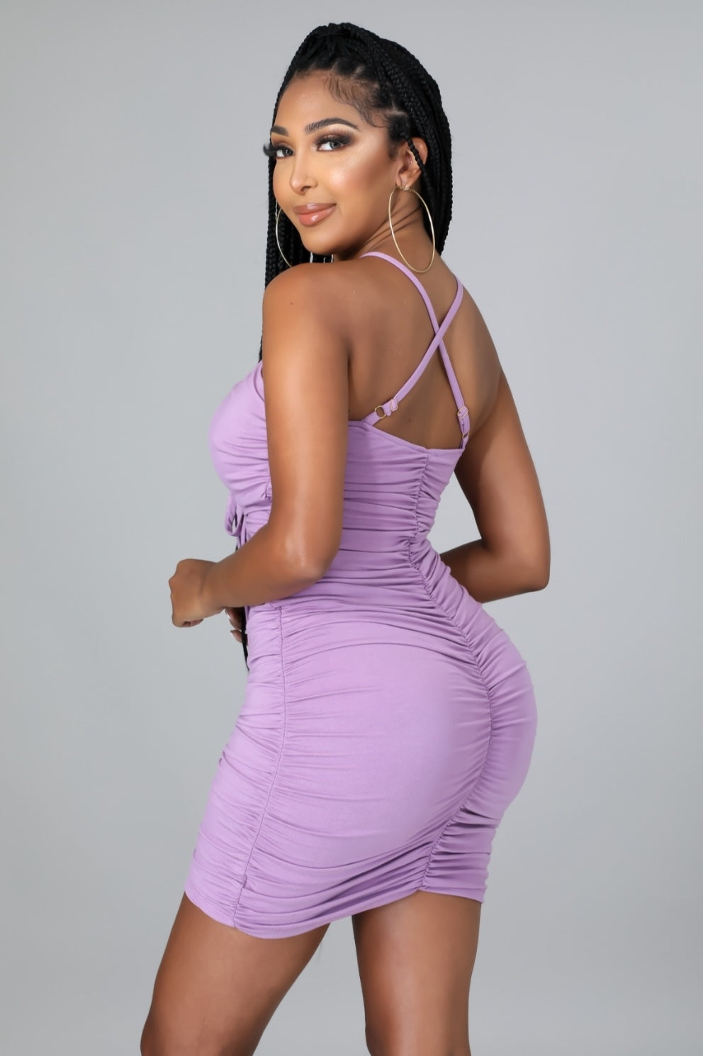 "FEELING MYSELF" DRESS  (LIME)