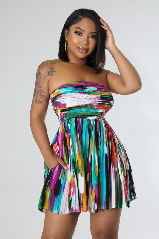 "PAINT THE TOWN" ROMPER