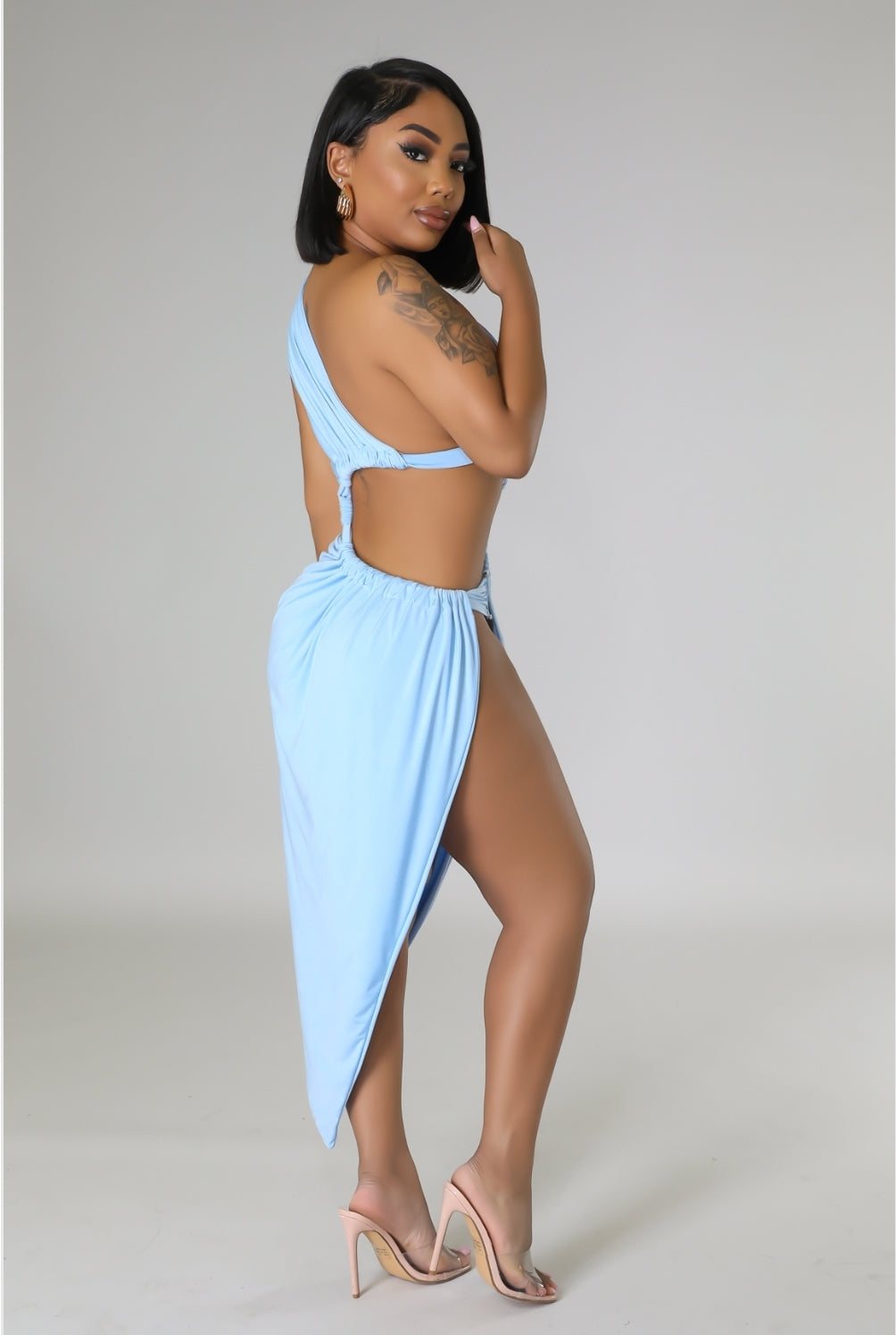 "TULUM" DRESS (BLUE)